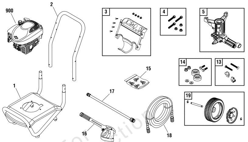 Briggs & Stratton pressure washer model 020306-4 replacement parts, pump breakdown, repair kits, owners manual and upgrade pump.